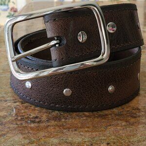 Brand New - 100% whole grain leather belt - built for denim styled for Freedom.
